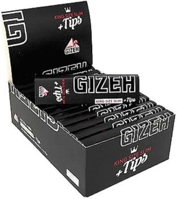 Gizeh King Size Slim + Tips, 26 x 34 + 34 Tips