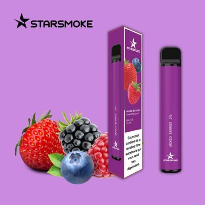 STARSMOKE Mixed Berries 800 Puffs 2% Salt Nicotine