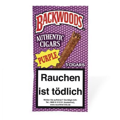 Backwoods Purple Cigars (Honig & Beeren), 1 x 5 Cigars
