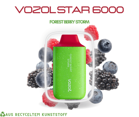 VOZOL STAR 6000 Puffs - Forest Berry Storm