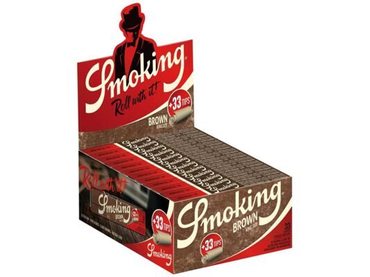 Smoking King Size Brown + Tips, 24 x 33