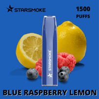 STARSMOKE Crystal Blue Raspberry 1500 Puffs 2% Nic.