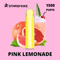 STARSMOKE Crystal Pink Lemonade 1500 Puffs 2% Nic.