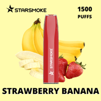 STARSMOKE Crystal Strawberry Banana 1500 Puffs 2% Nic.