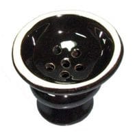 Tabaktopf aus Keramik - Schwarz