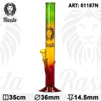 Rasta Glass Bong 35 cm Ø:36mm