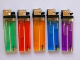 PROF Transparent Flint Lighter With Barcode