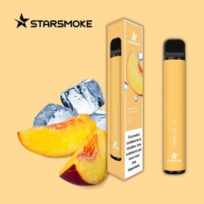 STARSMOKE Peach Ice 800 Puffs 2% Salt Nicotine