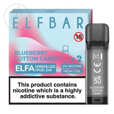 ELFBAR ELFA 2ml Pods - Blueberry Cotton Candy
