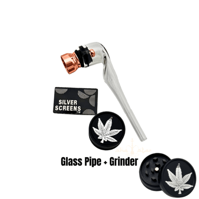 Glass Pipe + Grinder
