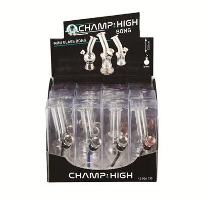 CHAMP High Mini Glas Bong 12.5cm