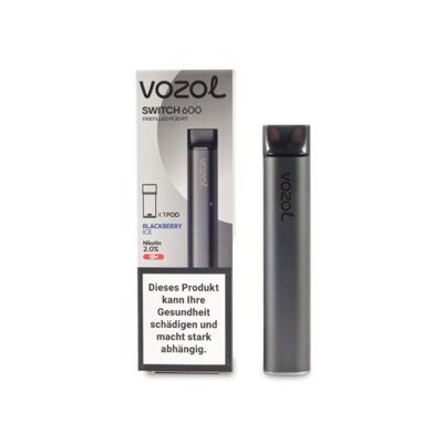 VOZOL Switch 600, Black & Blackberry 20mg
