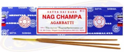 Räucherstäbchen Satya Nag Champa Blau 40g