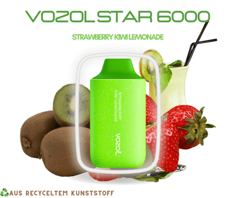 VOZOL STAR 6000 Puffs - Strawberry Kiwi Lemonade