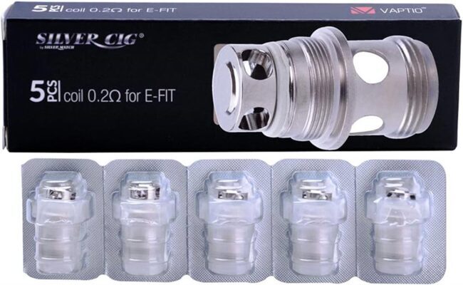 Silver Cig Coil für E-Fit,  0.2 Ohms, 5 Stk